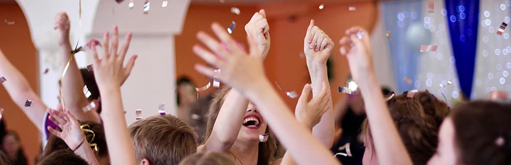 Kids Dancing at a Bat Mitzvah